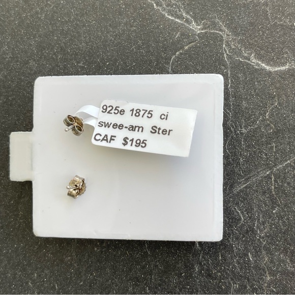 Sterling silver 925 Citrine Earrings - Picture 4 of 8